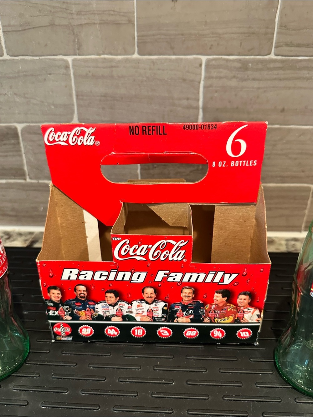 Vintage 1999Coca-Cola Racing Family 6-Pack Bottle Carrier and 2 Empty Bottles - Picture 4 of 15